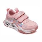 Buty sportowe dziewczęce, różowo-białe, skórzana wkładka, Weestep