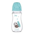 Canpol babies, Easystart, butelka szerokootworowa antykolkowa, Toys, niebieska, 300 ml