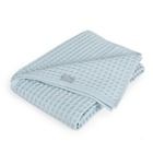 Ceba Baby, Waffle Line, kocyk dziecięcy, Mist Blue, 90-90 cm