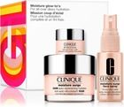 Clinique, Moisture Glow-to's, zestaw: Moisture Surge, 100H Auto-Replenishing Hydrator, 50 ml + Moisture Surge, All About Eyes, 5 ml + Moisture Surge, Face Spray, 30 ml