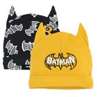 Cool Club, Czapka chłopięca, żółta, czarna, Batman, zestaw, 2 szt.