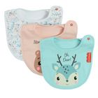 Cool Club, Śliniak dziewczęcy, mix, Fisher-Price, zestaw, 3 szt.