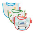Cool Club, Śliniak niemowlęcy, mix, zwierzęta, Fisher-Price, zestaw, 3 szt.