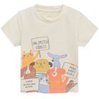 Cool Club, T-shirt dziewczęcy, ecru