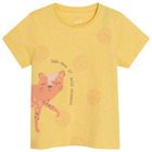 Cool Club, T-shirt dziewczęcy, musztardowy