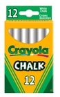 Crayola, kreda niepyląca biała, 12 szt.