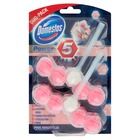 Domestos, Pink Magnolia DUO, kostka WC Power 5, koszyk, 2-55g