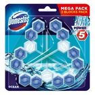 Domestos, Power 5, Ocean, kostka toaletowa, 3-55g