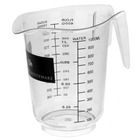 Excellent Houseware, miarka kuchenna, kubek z miarką i uchwytem, 1l
