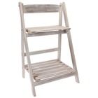Home Styling Collection, drewniany stojak, kwietnik, 2 poziomy