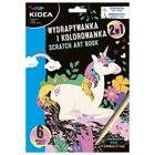Kidea, wydrapywanka i kolorowanka, 2w1, jednorożce