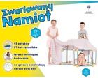 Kolorowe Baloniki, Zwariowany namiot, żółto-niebieski, klocki konstrukcyjne, 72 elementy