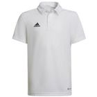 Koszulka polo chłopięca z krótkim rękawem, biała, Adidas Entrada 22