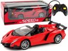 Lean Toys, auto sportowe, pojazd zdalnie sterowany, czerwony, 1:18