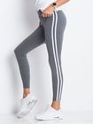 Legginsy damskie, szare, Basic Feel Good