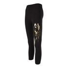 Legginsy dziewczęce, czarne, Tup Tup