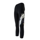 Legginsy dziewczęce, ocieplane, czarne, koń, Tup Tup