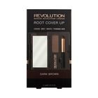 Makeup Revolution, Root Cover Up, puder do odrostów, dark brown, 21g