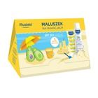 Mustela, Maluszek na wakacjach, zestaw: mleczko przeciwsłoneczne, SPF 50+, 40ml, delikatny żel do mycia, 100ml