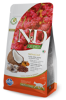 N&D Quinoa, Skin & Coat, karma dla kotów dorosłych, śledź, quinoa, kokos i kurkuma, 1,5 kg