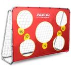 Neo-Sport, bramka piłkarska ogrodowa z matą, 215-153 cm