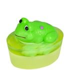 Organique, mydło glicerynowe z zabawką żaba, zielone, 80g