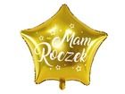 PartyDeco, balon foliowy Gwiazdka, Mam Roczek, 48 cm, złoty, 1 szt.