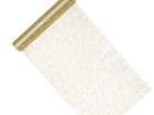 PartyDeco, siatka dekoracyjna, bieżnik, fibra, złoty, 0,36-9 m