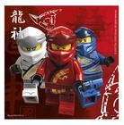Procos, LEGO NINJAGO, serwetki, 33-33 cm, 20 szt.