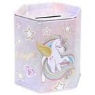 Starpak, skarbonka metalowa, sześciokątna, unicorn