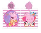 Świnka Peppa, poncho dziecięce, różowe, 55-110 cm