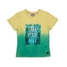 T-shirt chłopięcy, zielony, Kanz