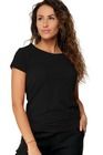 T-shirt damski, czarny, Moraj