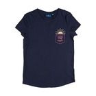 T-shirt dziewczęcy, granatowy, Tom Tailor