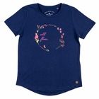 T-shirt dziewczęcy, granatowy, Tom Tailor