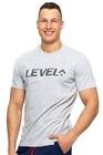 T-shirt męski, szary, Level, Moraj