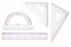 Tetis, zestaw geometryczny z linijką, 15 cm