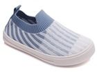 Trampki slip on chłopięce, niebieskie, Weestep