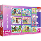 Trefl, Koci Domek Gabi, puzzle 10w1, układanki