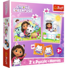Trefl, Koci Domek Gabi, puzzle 2w1 + memos