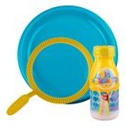 Tuban, zestaw w siatce do baniek mydlanych, talerzyk, obręcz, płyn, 250 ml