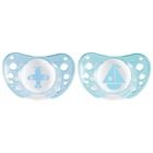 Chicco, PhysioForma Air, smoczek uspokajający, silikonowy, niebieski, 0-6m, 2 szt.