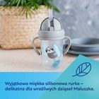Canpol babies, Exotic Animals, kubek niekapek z rurką i odważnikiem, szary, 270 ml