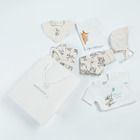 Cool Club, Komplet niemowlęcy, bawełna organiczna, Czapka, Śliniak, Body z krótkim rękawem, Kaftanik, Półśpiochy, Pajac, mix, Bambi