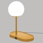 Atmosphera, lampka na biurko, Colors, ładowana na USB, żółta