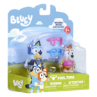 Bluey, Zabawa Na Basenie, figurki, zestaw z akcesoriami, 2 szt.