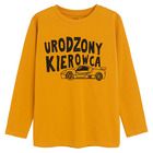 Cool Club, Bluzka chłopięca z długim rękawem, musztardowa