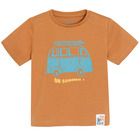 Cool Club, Komplet chłopięcy, T-shirt, Szorty, brązowo-niebieski