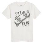 Cool Club, T-shirt chłopięcy, ecru, żółty, grafitowy, zestaw, 3 szt.