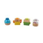 Hape, Baby Einstein, 4 kostki sensoryczne, klocki